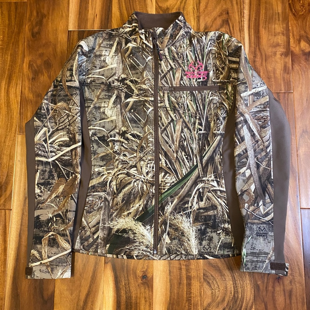 RealTree Max-5 Camoflage Zip-Up Jacket, Women's Sz. Md